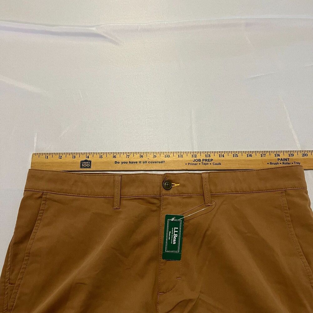 L.L.Bean Men's Comfort Stretch Standard Fit Chino Khakis 38x34 New Tags - Picture 5 of 11